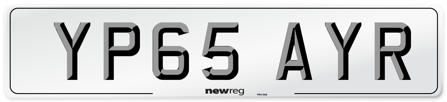 YP65 AYR Number Plate from New Reg